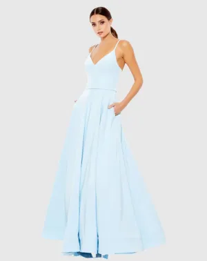 Classic A-Line V-Neck Ballgown