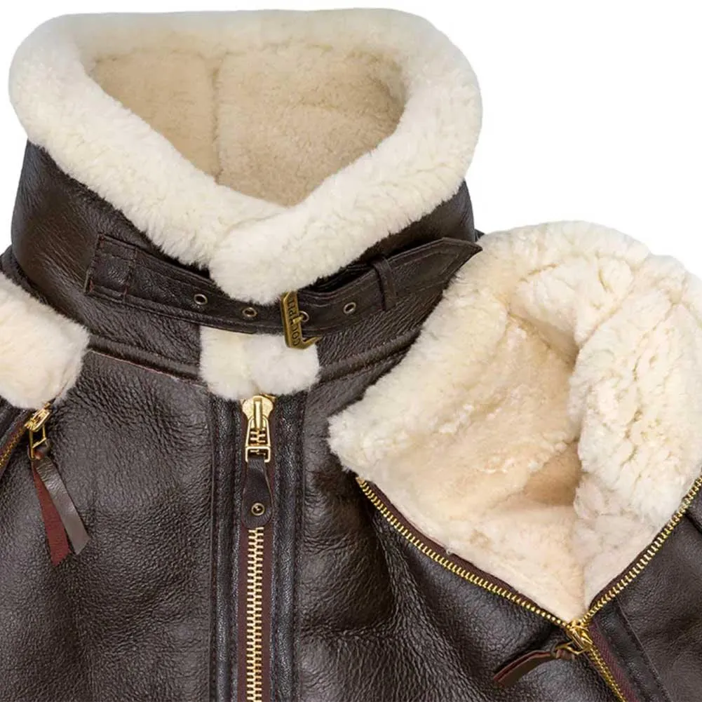 Cockpit USA Mens Scout Sheepskin Bomber Jacket