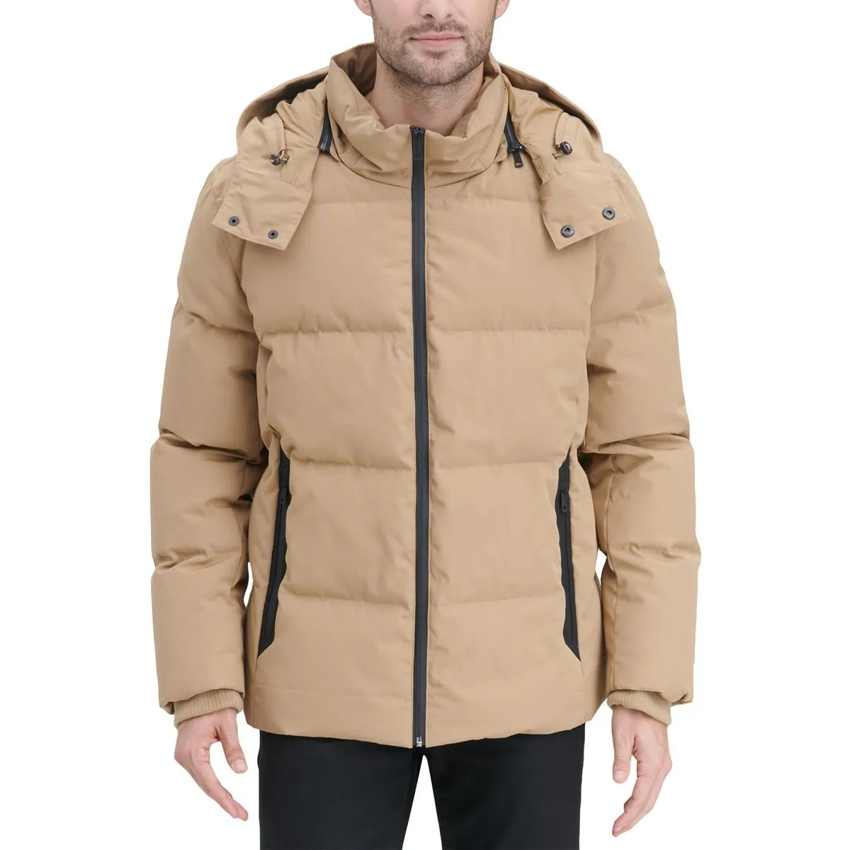 Cole Haan Mens Hooded Warm Puffer Jacket