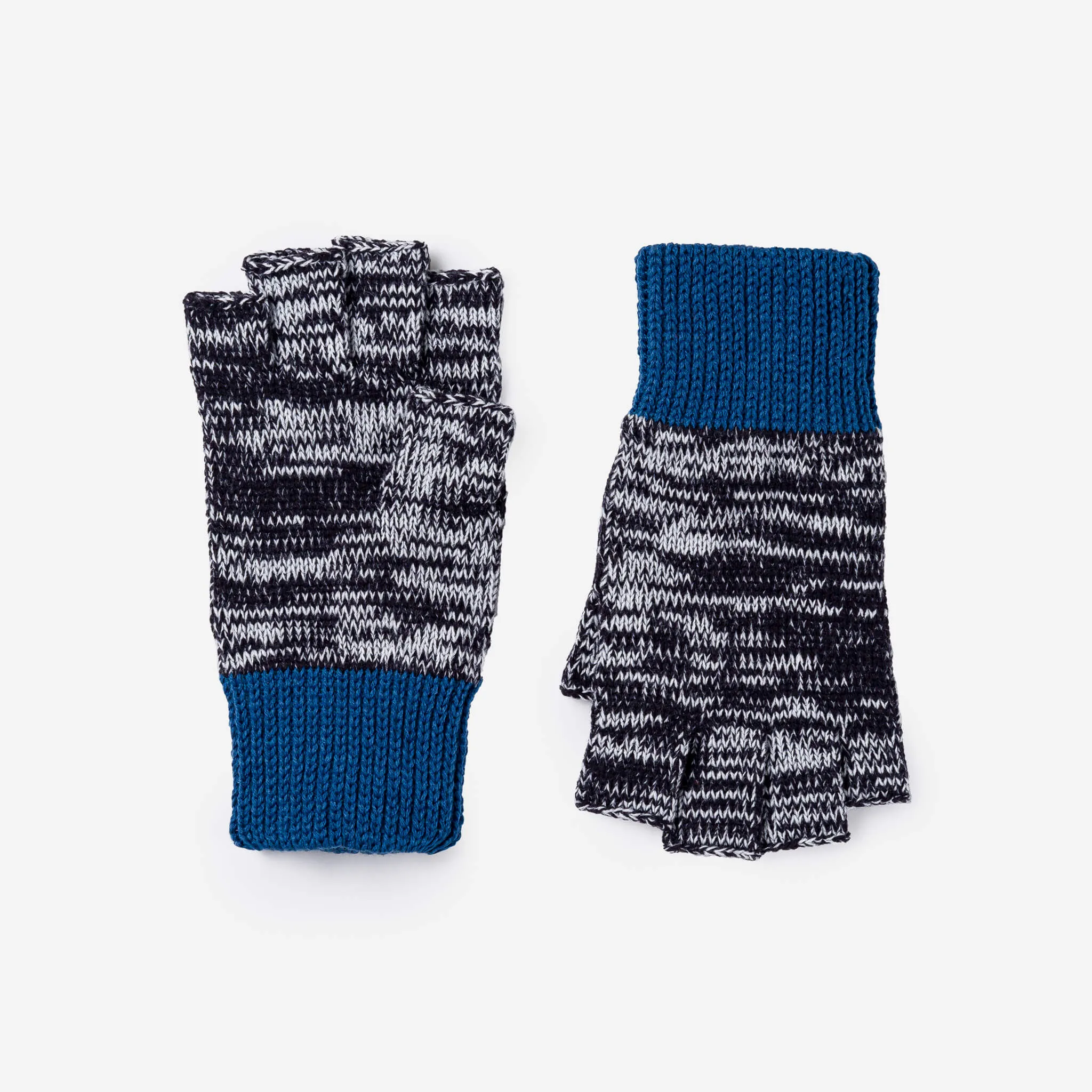 Colorblock Fingerless Gloves