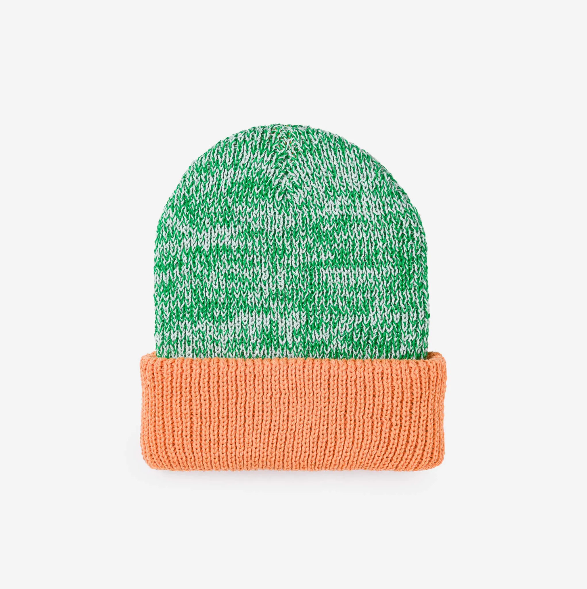 Colorblock Plush Knit Beanie