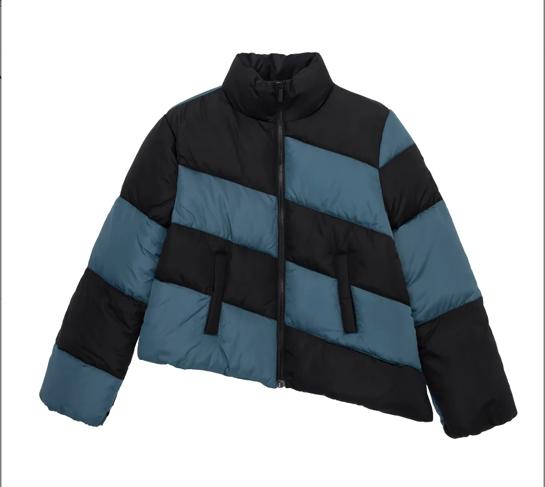 Colorblock Puffer Jacket