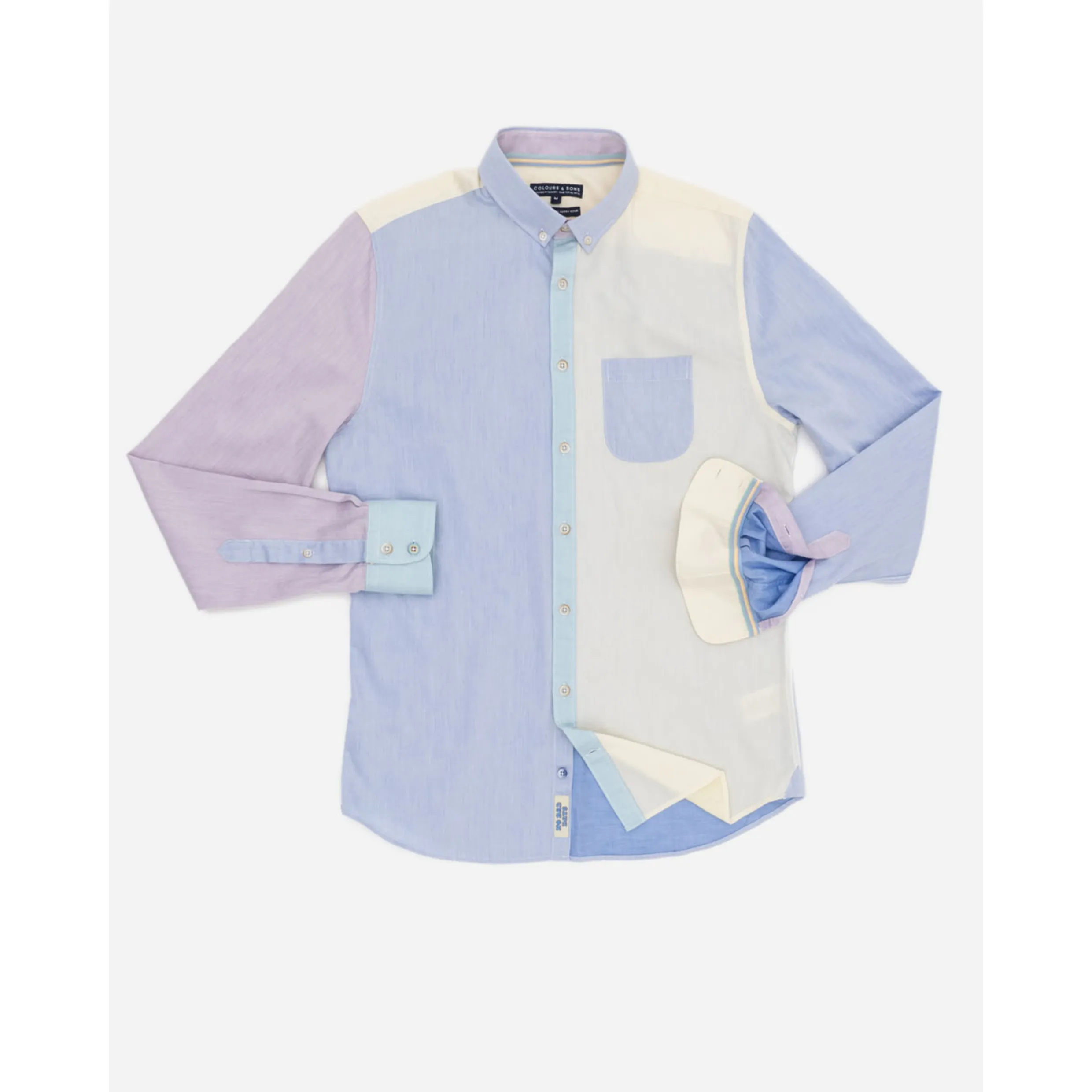 Colours And Sons Colourblock Shirt 9122-205