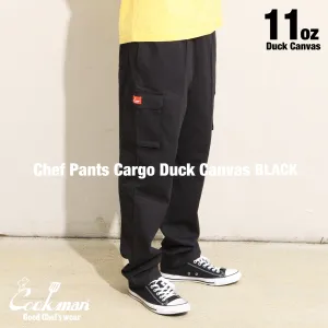 Cookman Chef Pants Cargo - Duck Canvas : Black