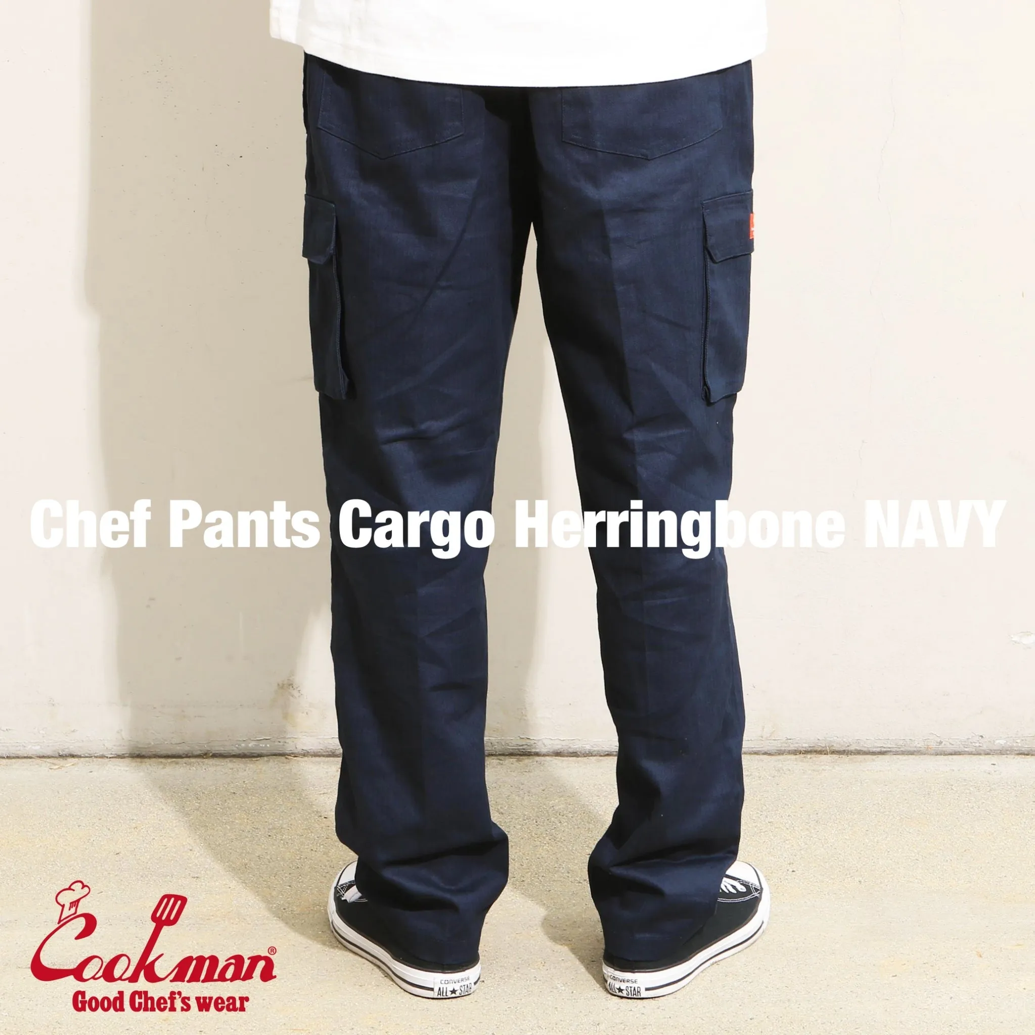 Cookman Chef Pants Cargo - Herringbone : Navy