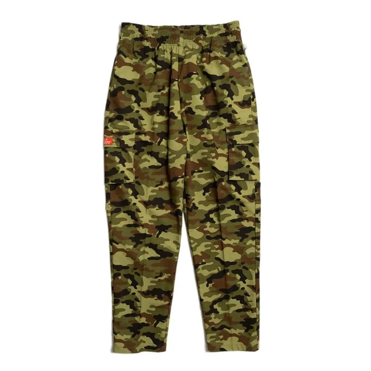 Cookman Chef Pants Cargo - Ripstop : Woodland Camo Green