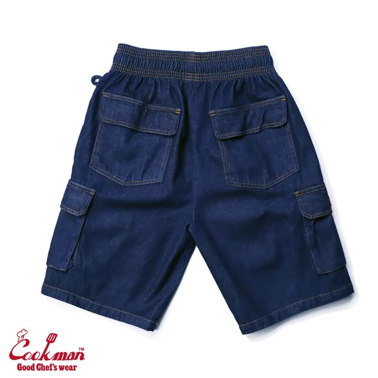 Cookman Chef Short Pants Cargo - Denim : Navy