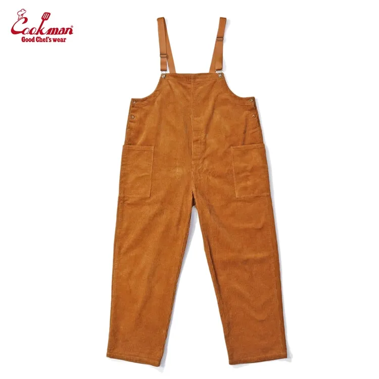 Cookman Fisherman's Bib Overall - Corduroy : Brown