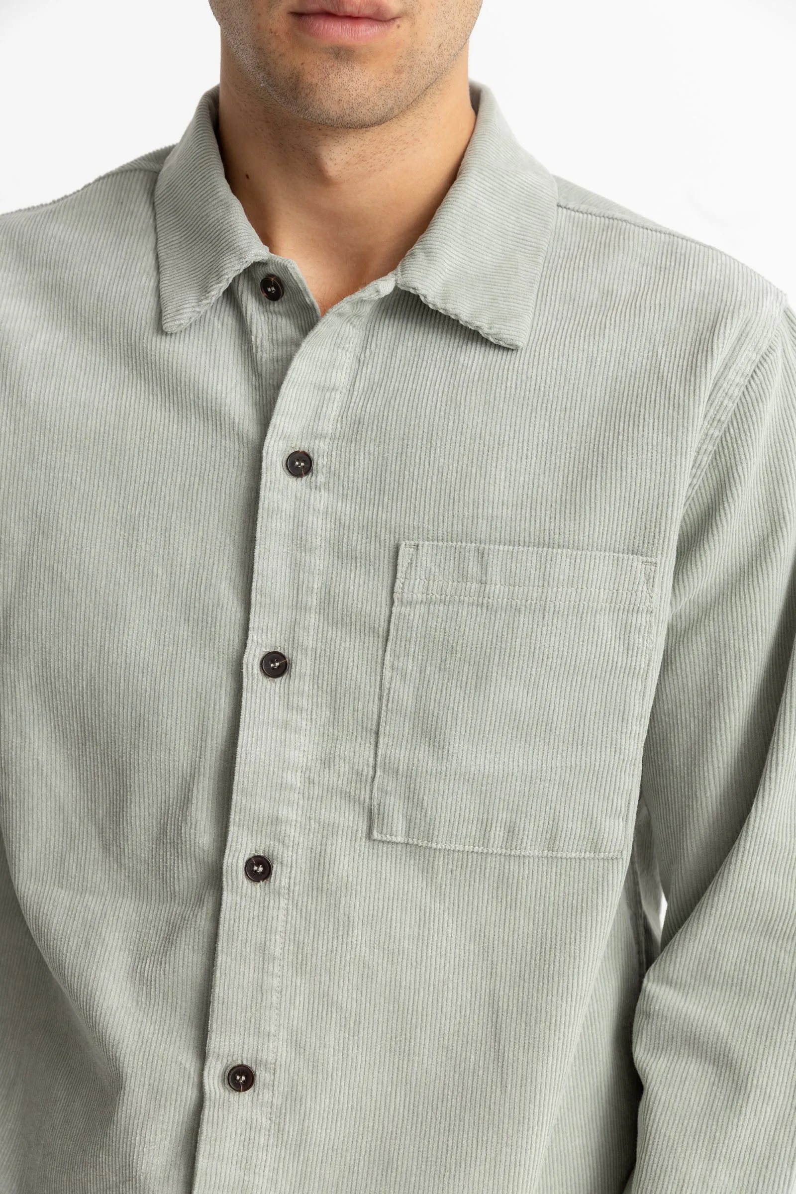 Corduroy Ls Shirt Seafoam