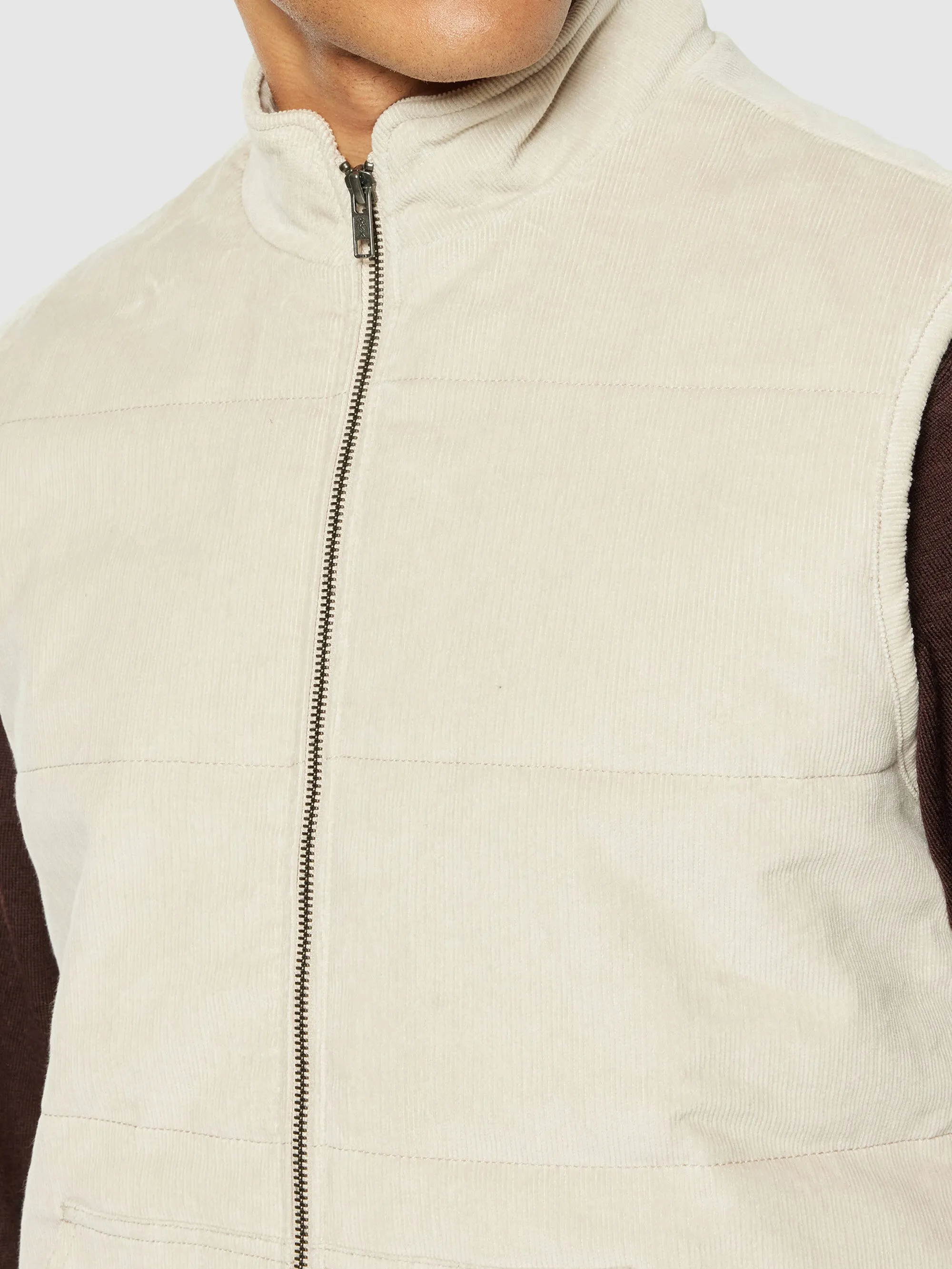 Corduroy overshirt - Light feather gray