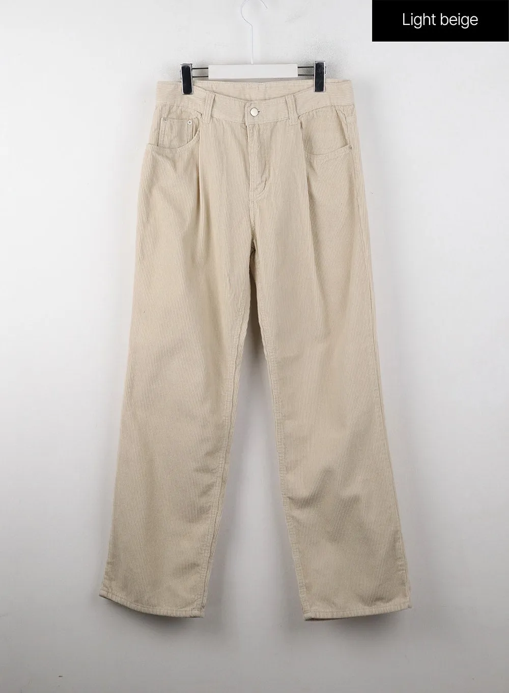 Corduroy Pintuck Wide Pants IJ403