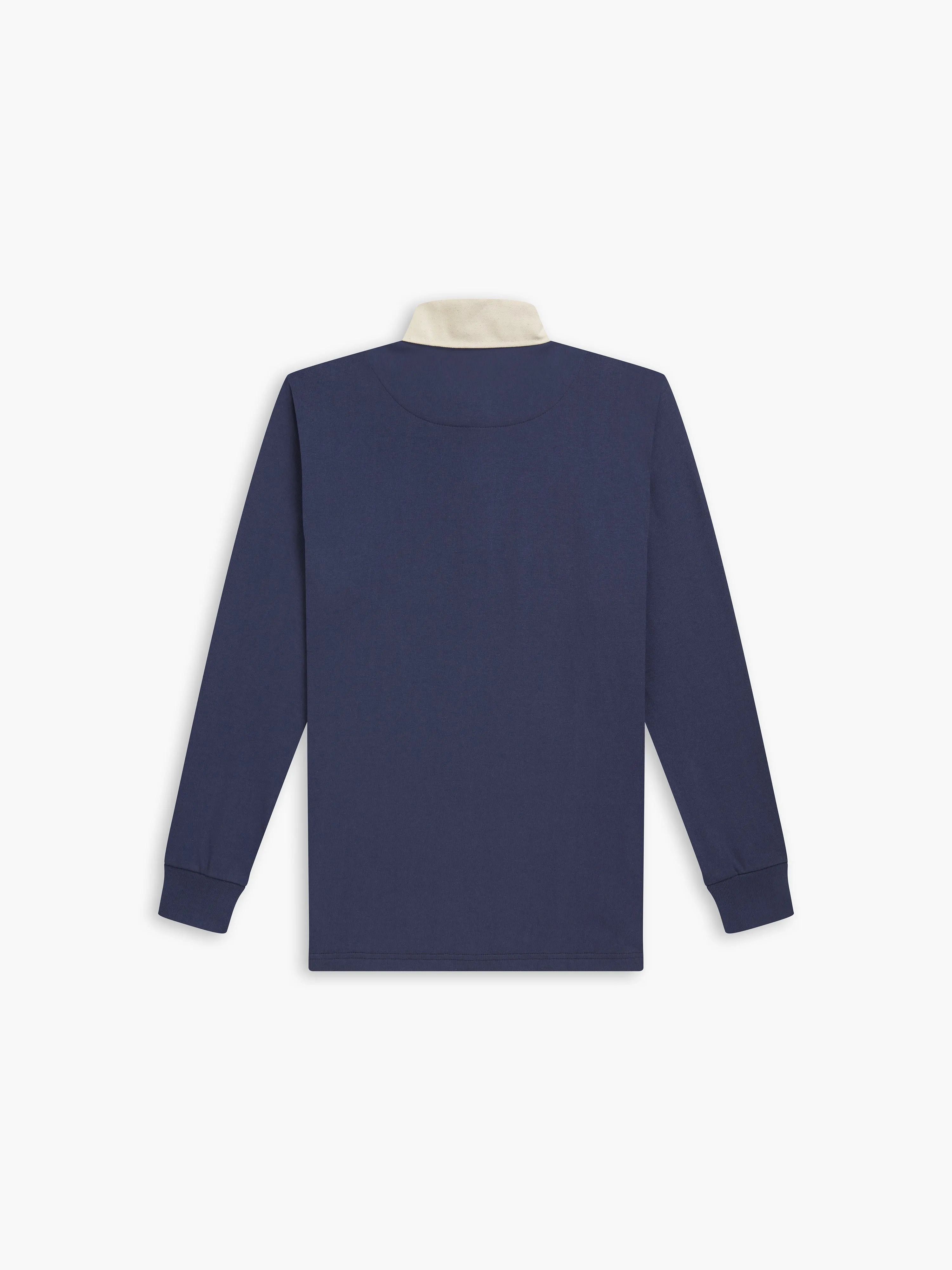 Cotton Rugby Shirt in Navy Blue