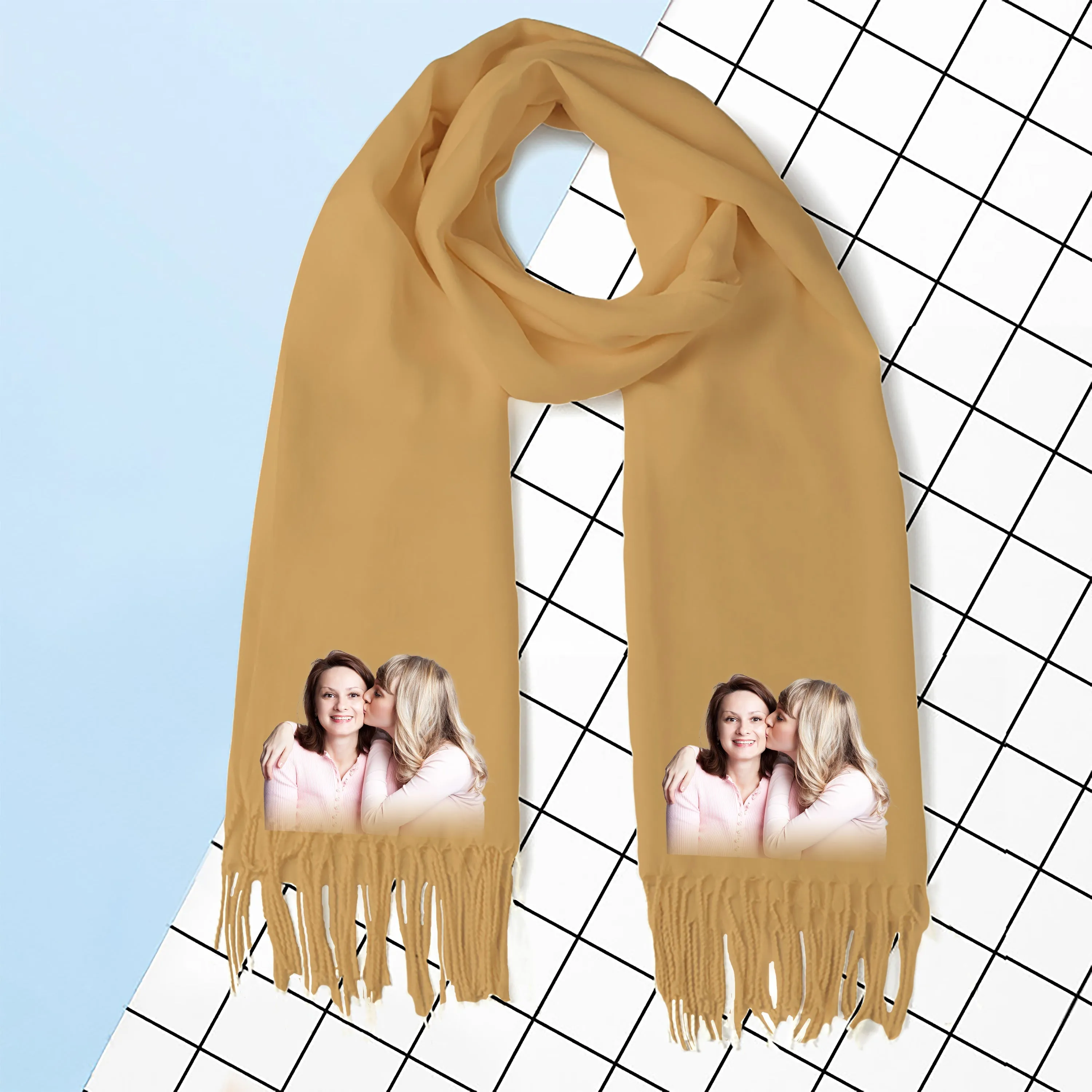 Custom Photo Scarf - Create Your Own Personalized Scarf with Photo