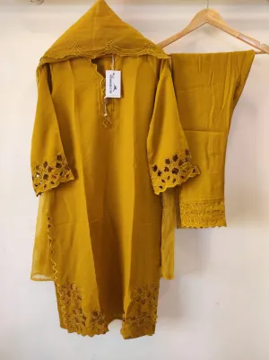 Cutwork Tunic | Mustard