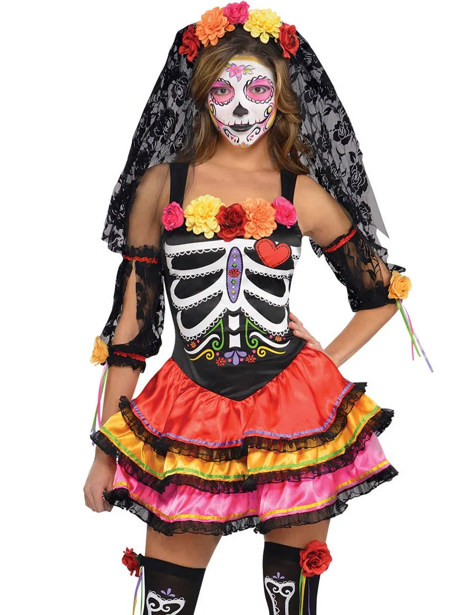 Day of the Dead Senorita Plus Size Womens Costume