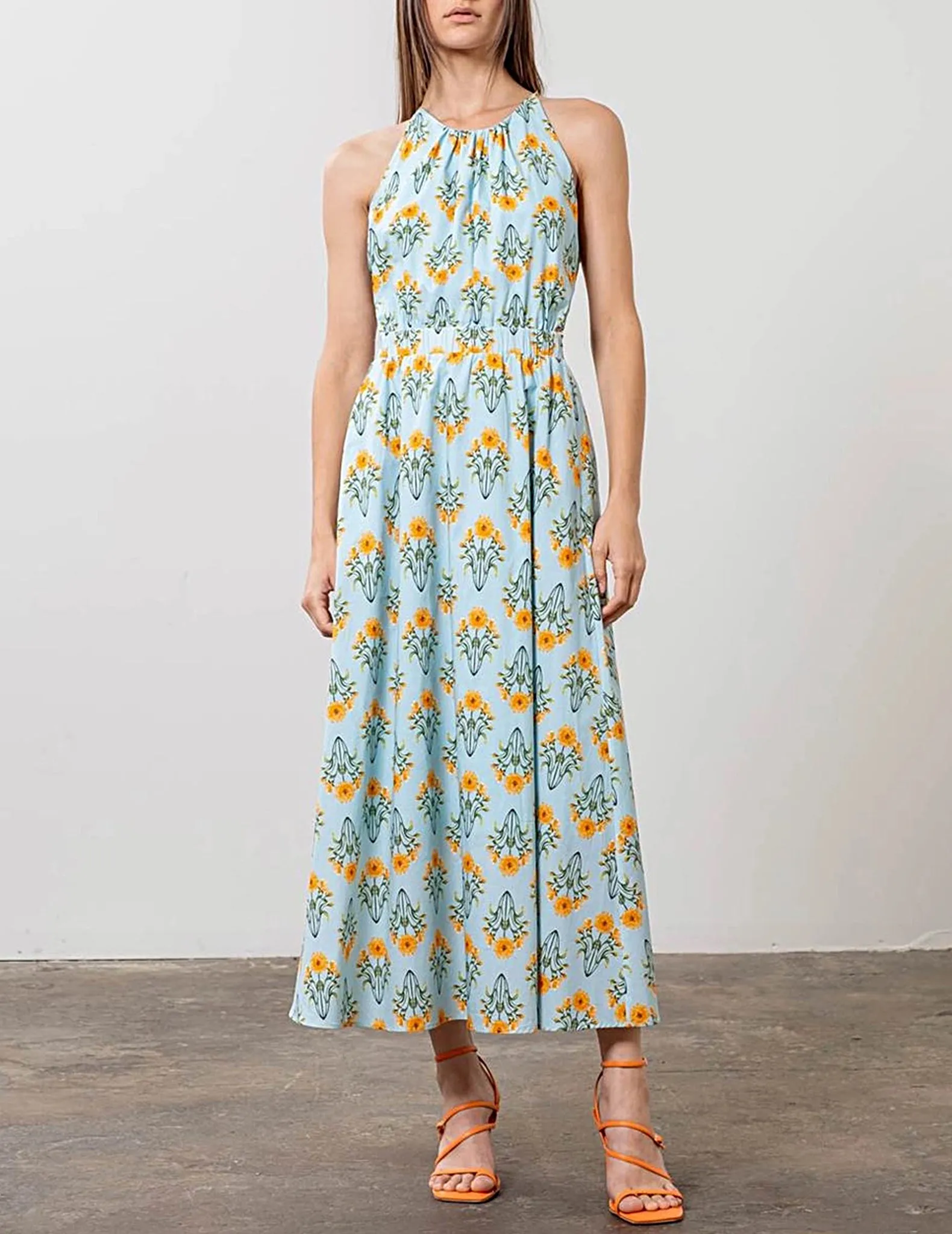 Devyn Bouquet Print Midi Dress