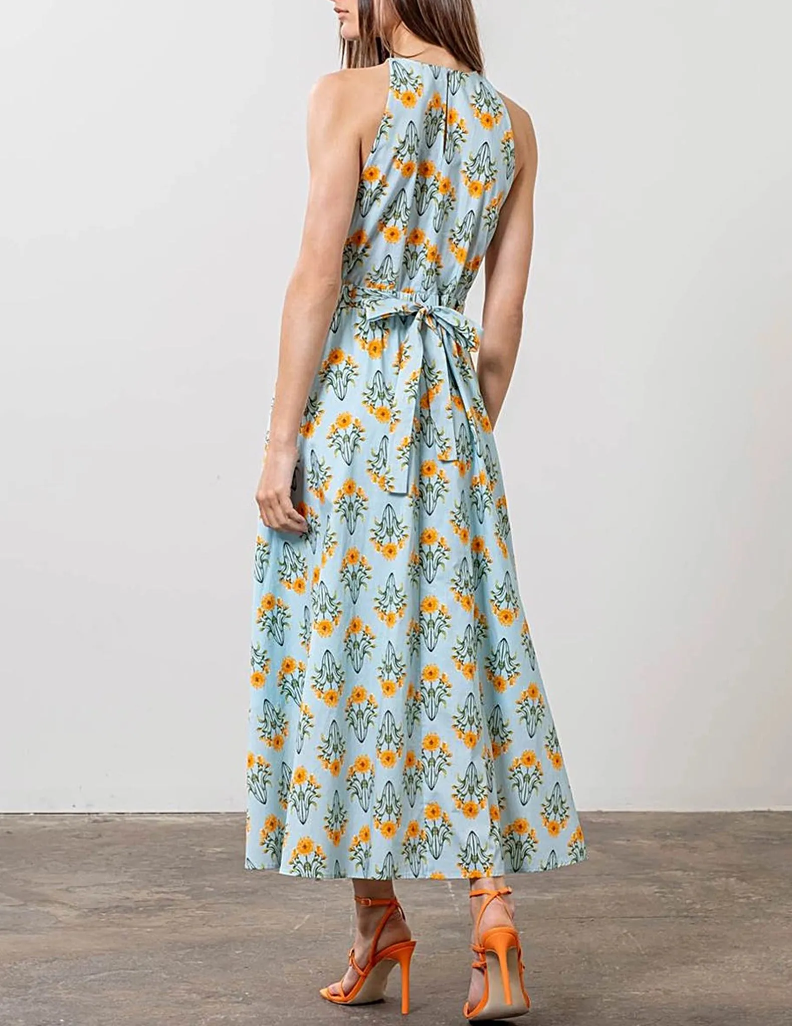 Devyn Bouquet Print Midi Dress