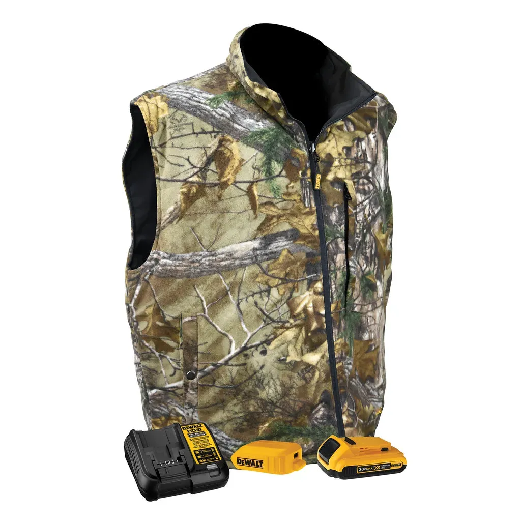 DEWALT®  Realtree Xtra® Men's Camouflage Fleece Heated Vest