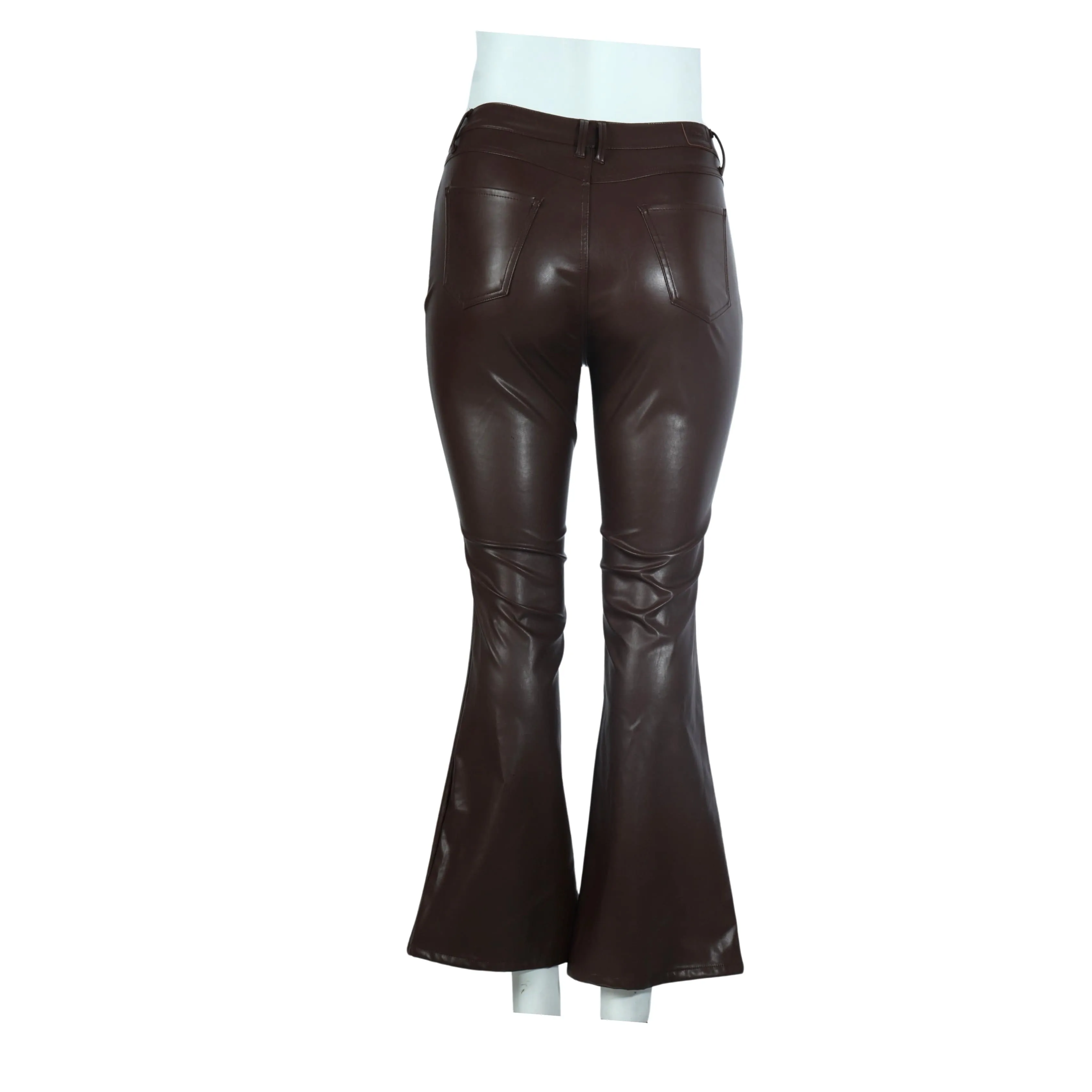 DOLLHOUSE - Fitted Flared Legs Faux Leather Pants