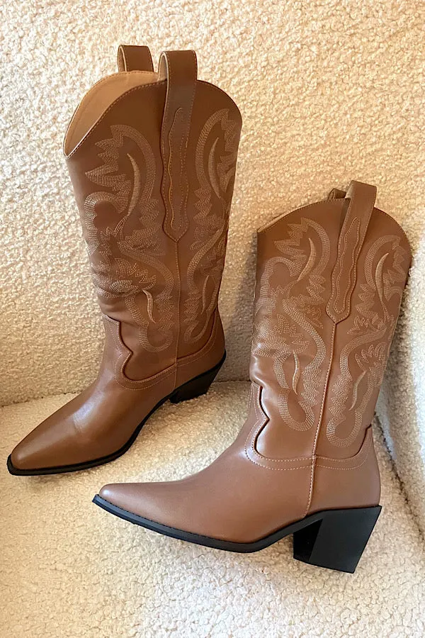 Dolly Brown Western Boot