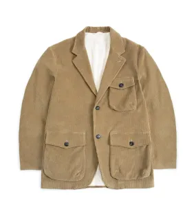 East Harbour Surplus Chester Washed Corduroy Jacket: Khaki