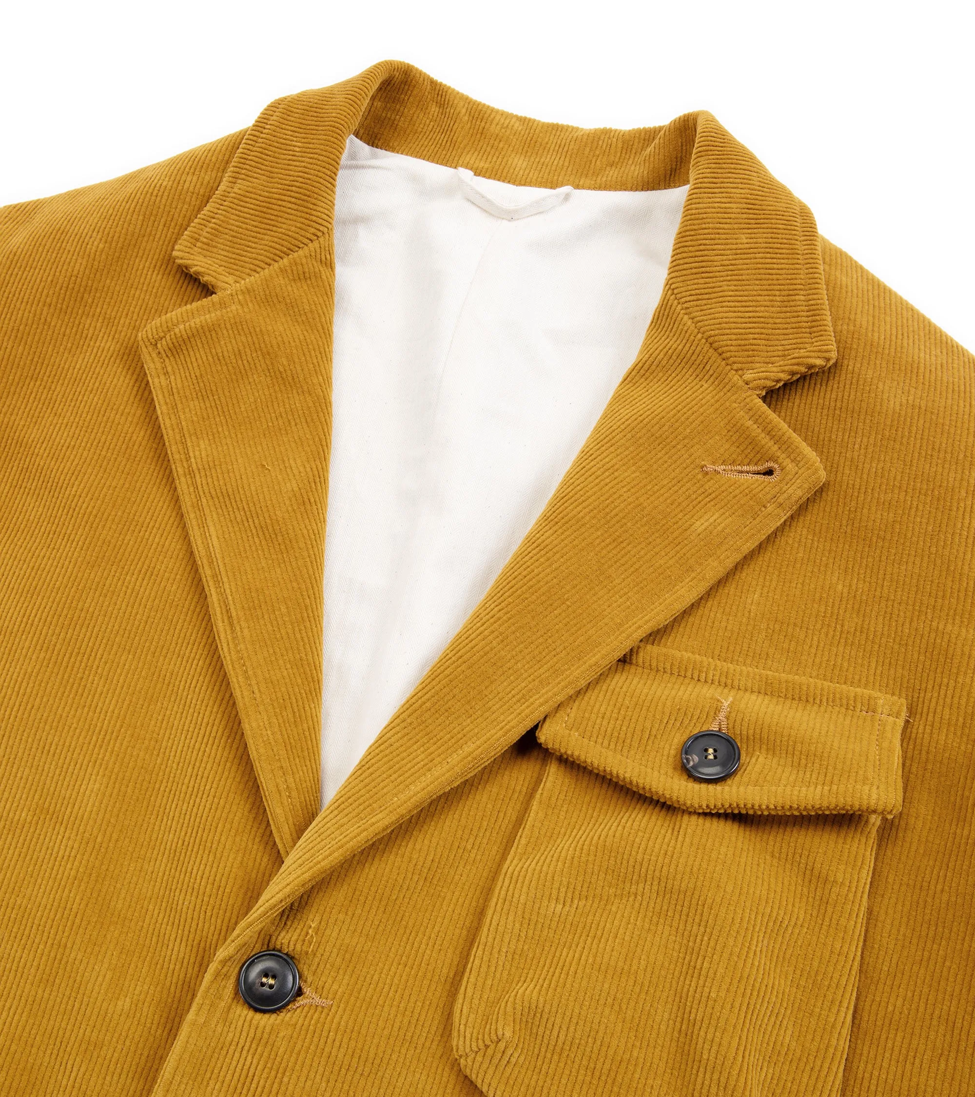 East Harbour Surplus Chester Washed Corduroy Jacket: Mustard