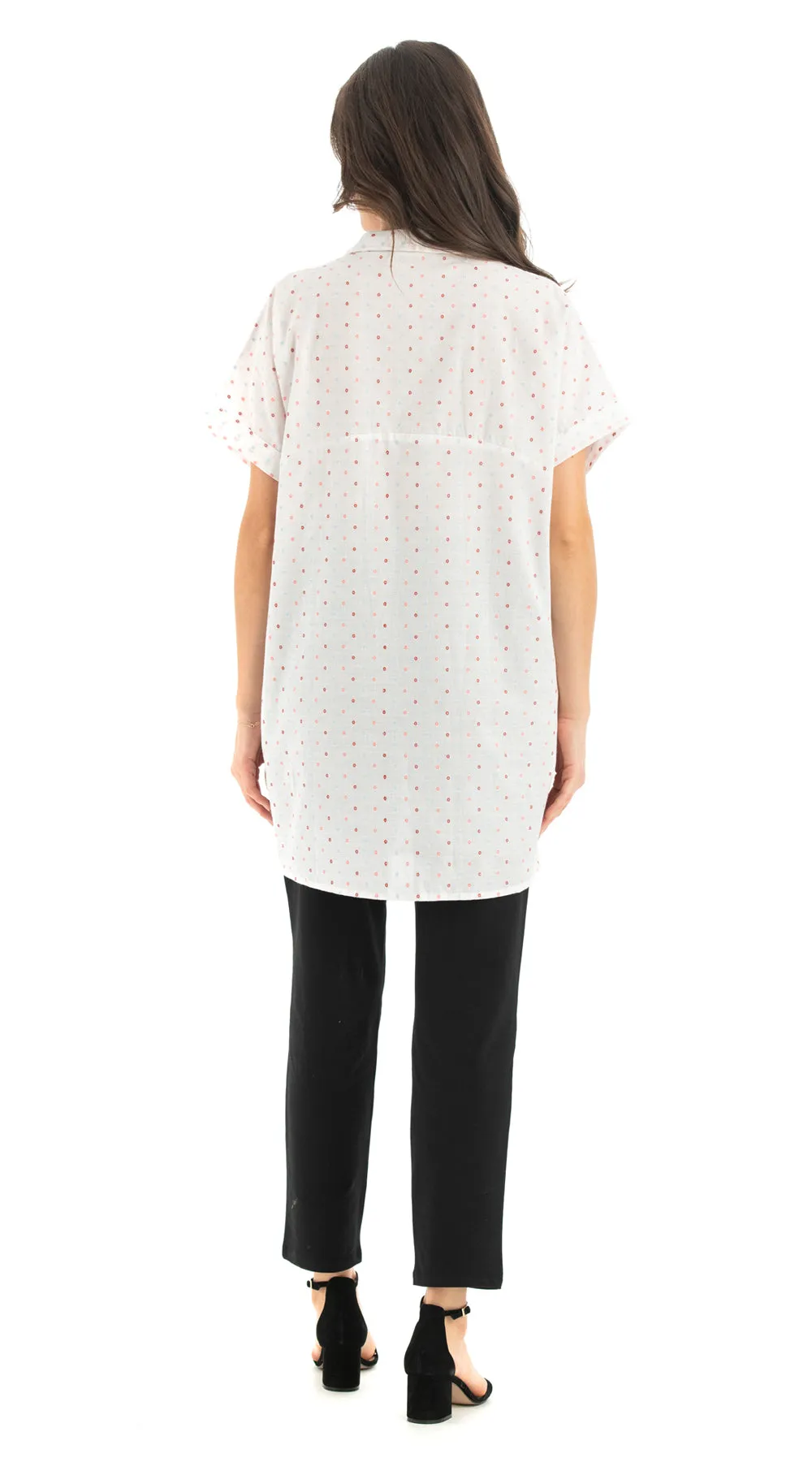 Elena Tunic - white flecks - cotton