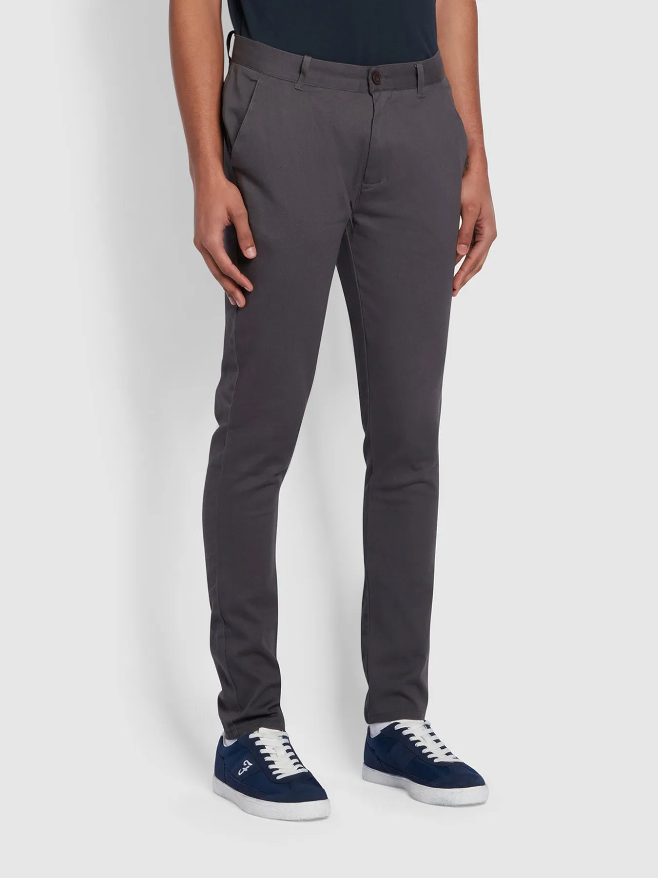 Endmore Skinny Fit Chinos In Farah Grey