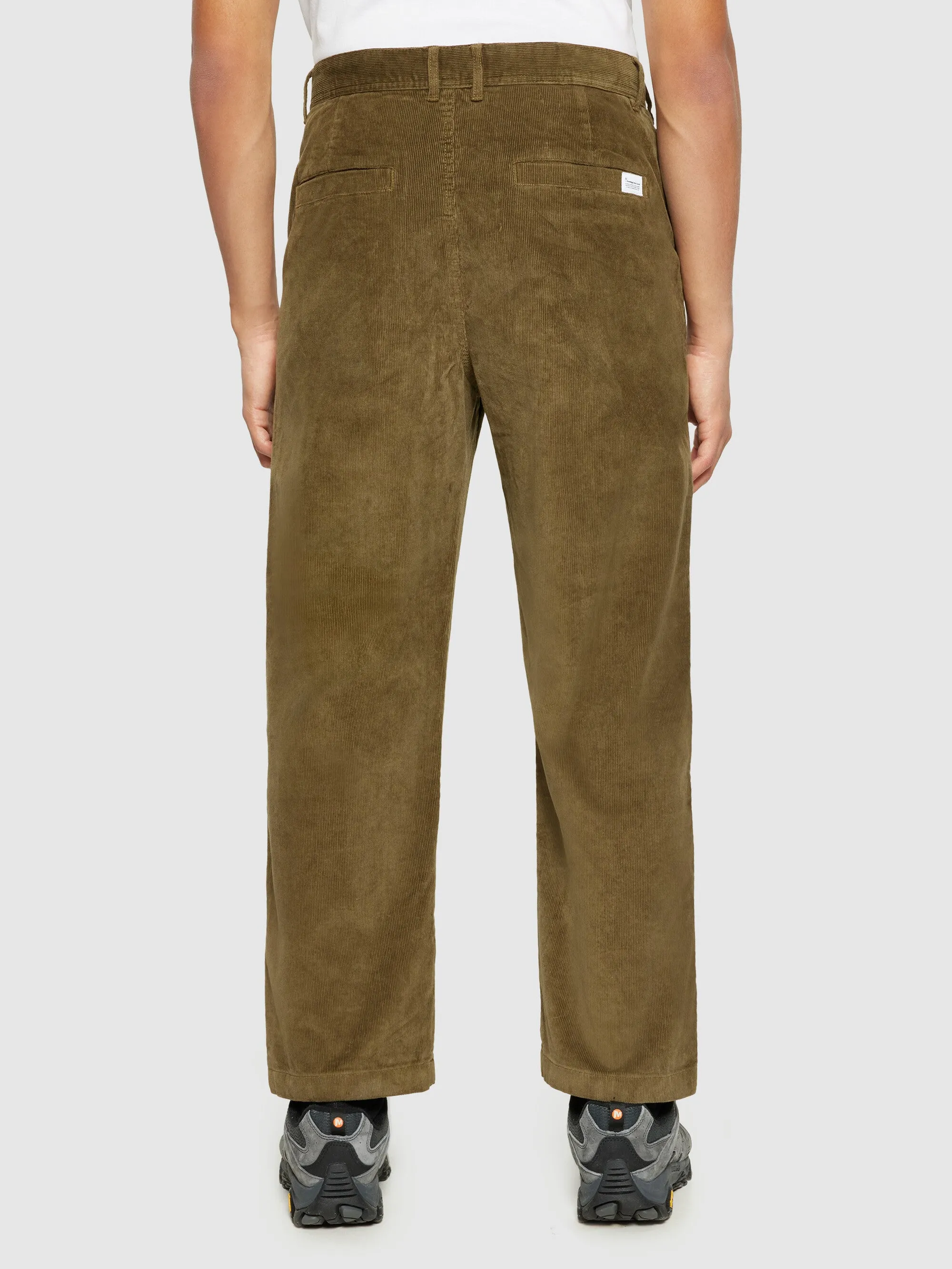 FLINT wide corduroy chino pants - Dark Olive