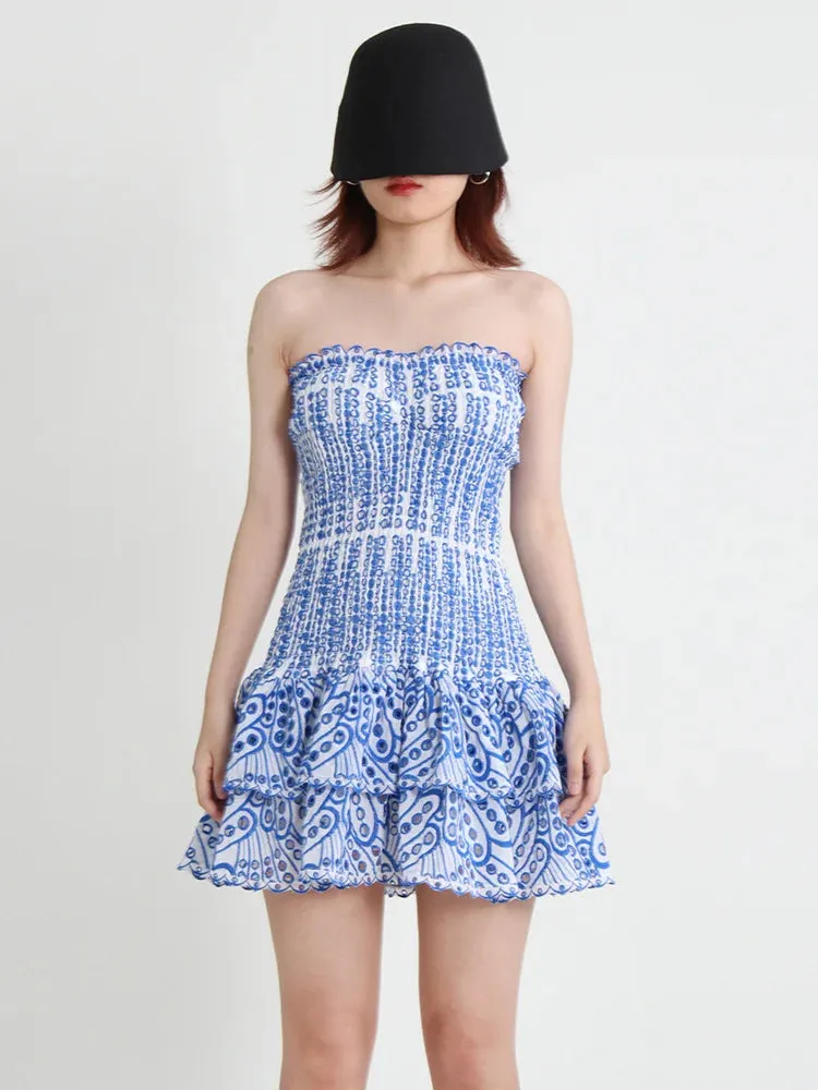 Forever Flourish Strapless Mini Dress