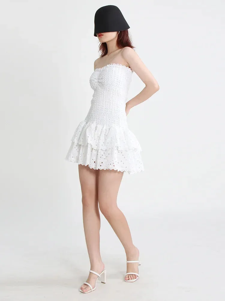 Forever Flourish Strapless Mini Dress