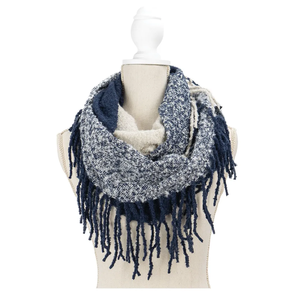 Fringe Benefits Colorblocked Infinity Scarf - Adult