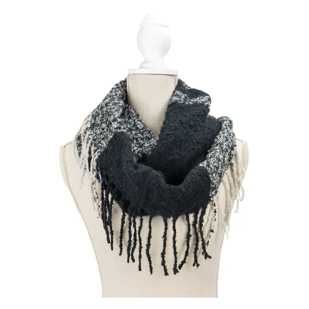 Fringe Benefits Colorblocked Infinity Scarf - Adult