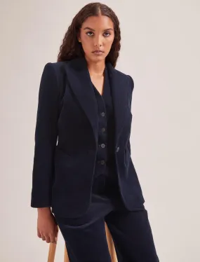 Gene Corduroy Blazer - Navy