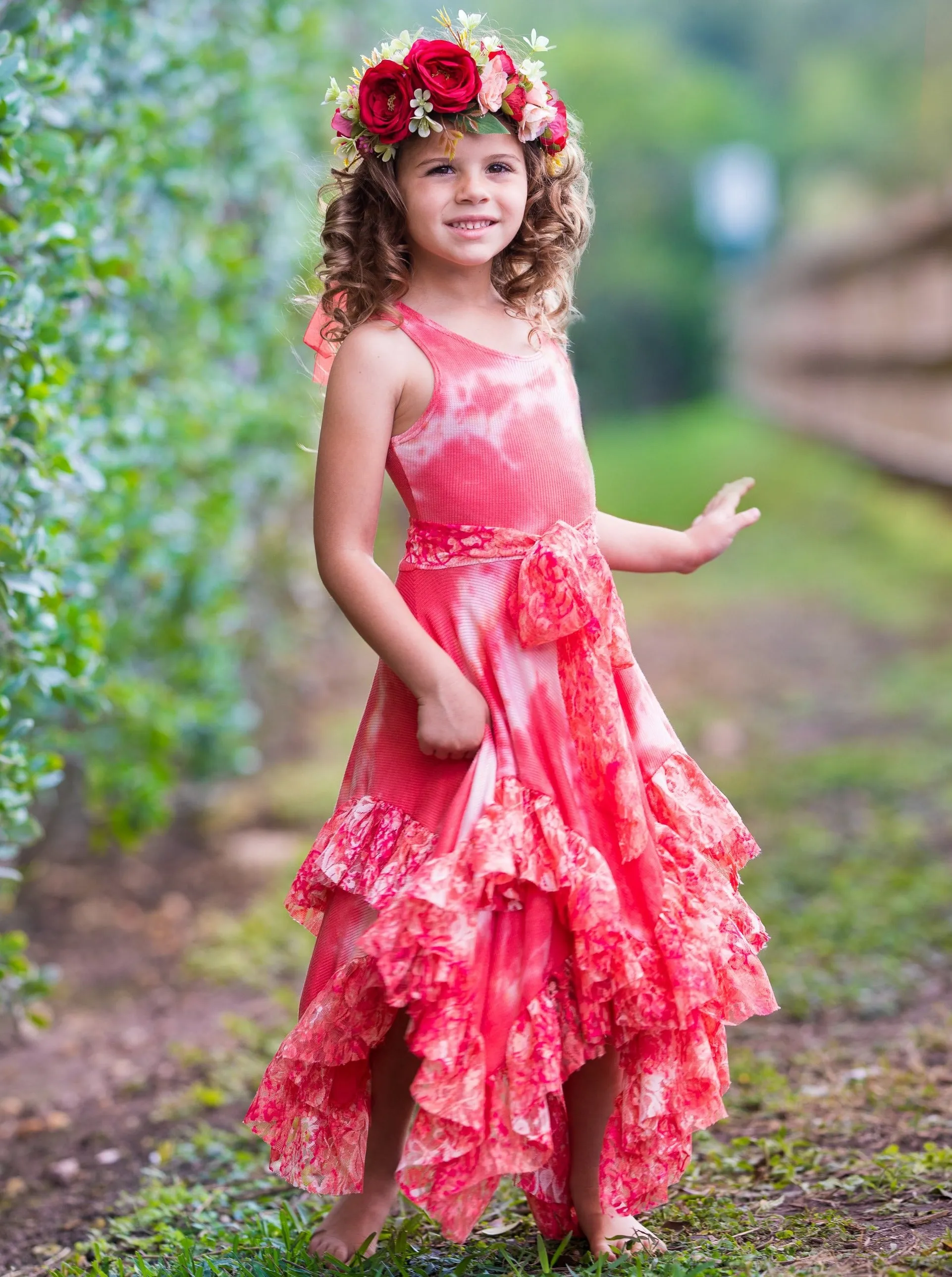 Girls Boho Handkerchief Dress