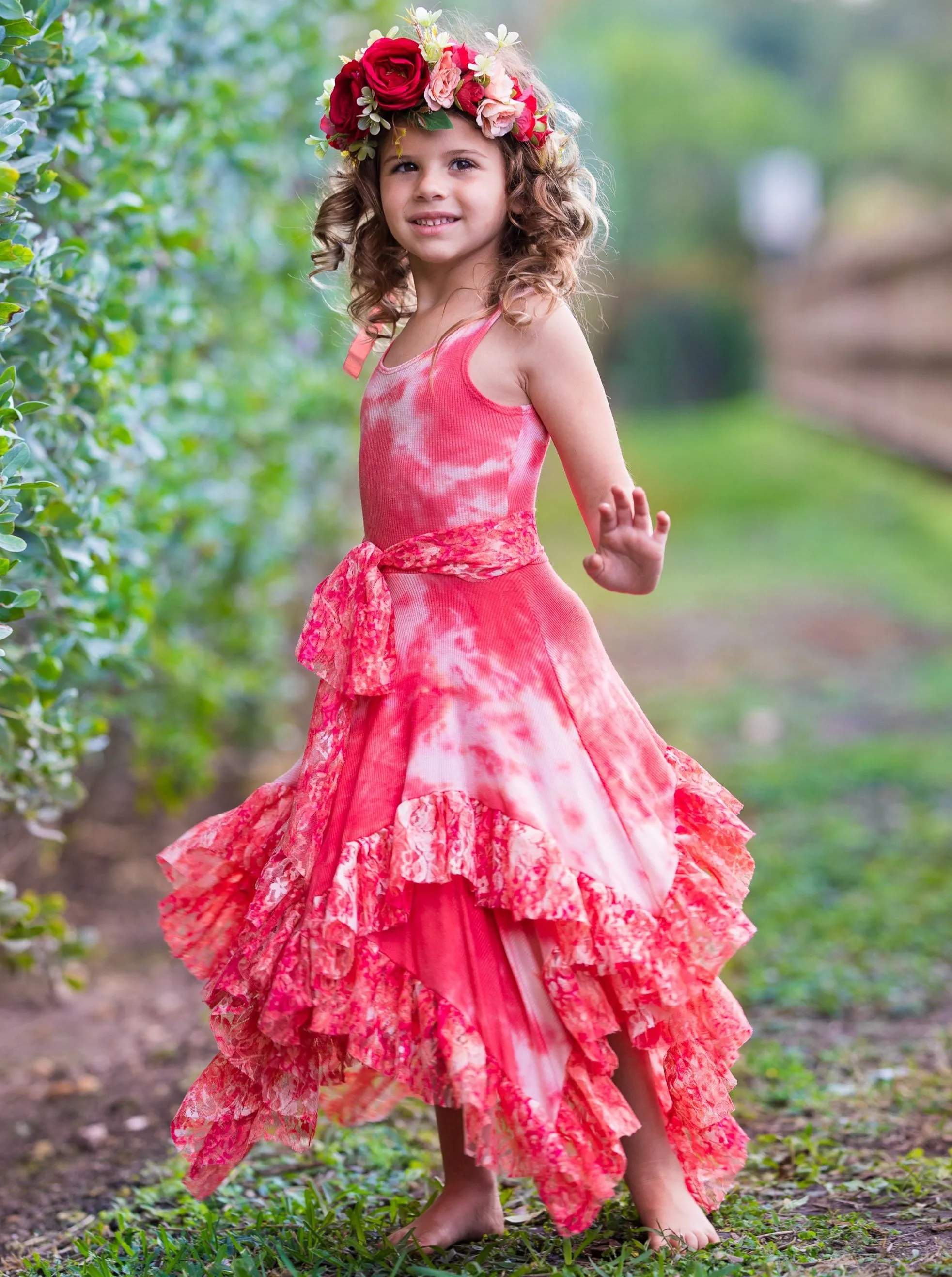 Girls Boho Handkerchief Dress