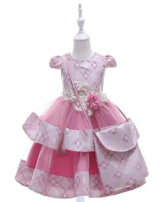 girls costume dress with layered skirt