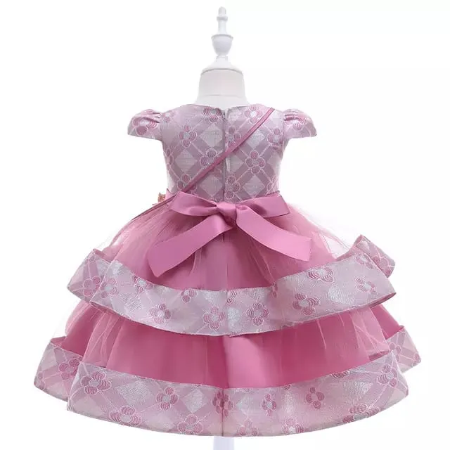 girls costume dress with layered skirt