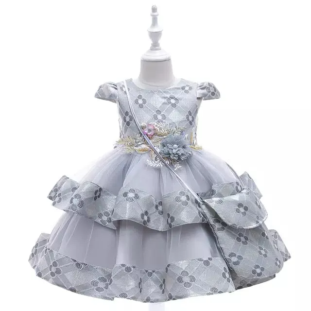 girls costume dress with layered skirt