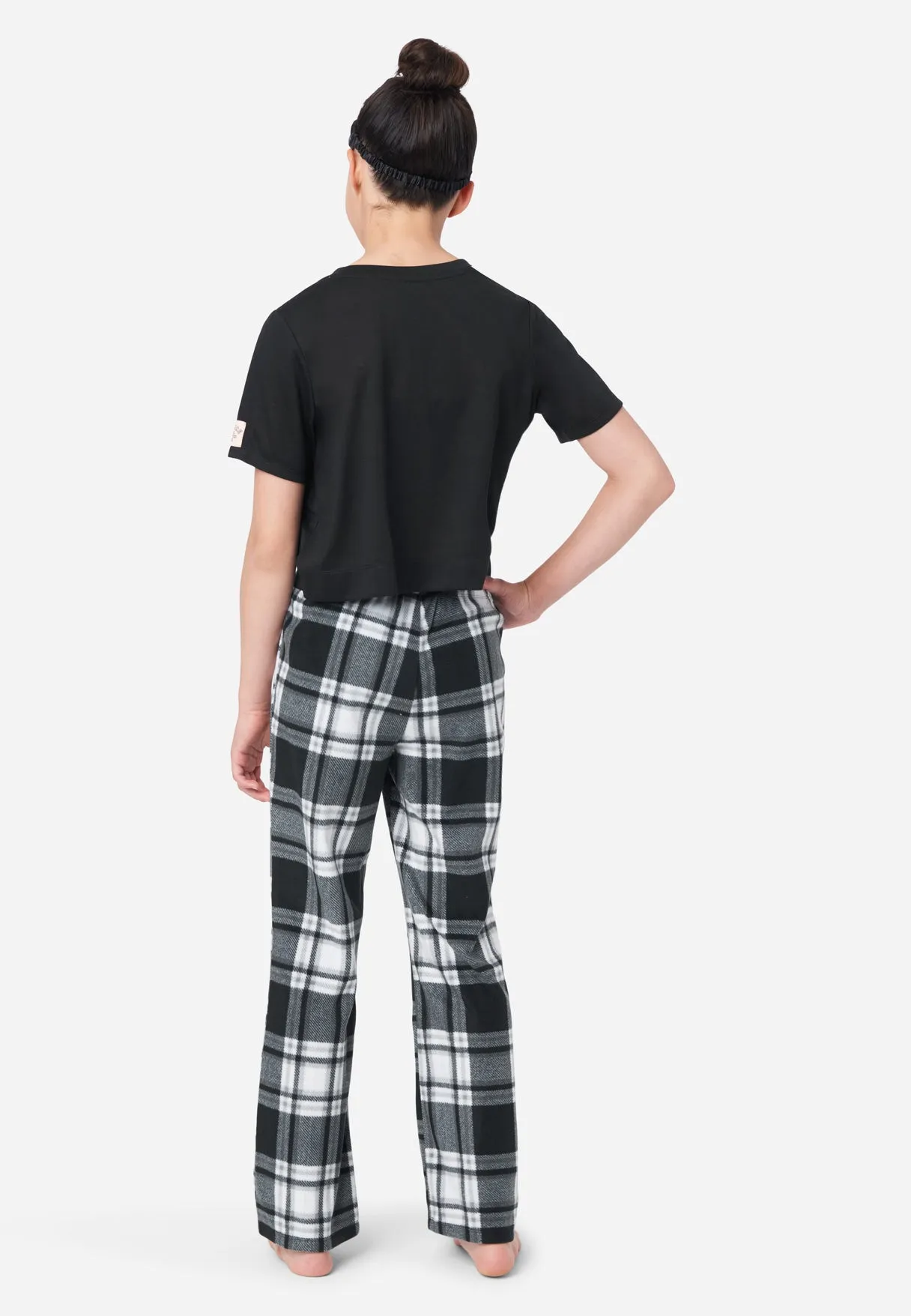 Graphic & Plaid Pajama Set