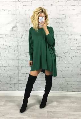 Green Oversized Paige Tunic Dress