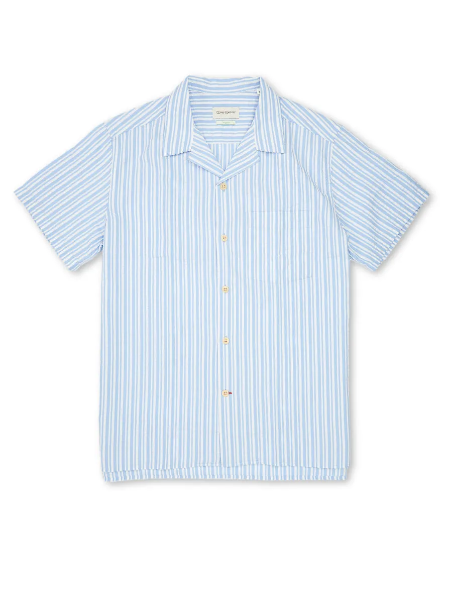 Havana Short Sleeve Shirt Quirke Blue