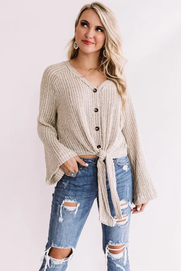 Headed West Knit Tie Top