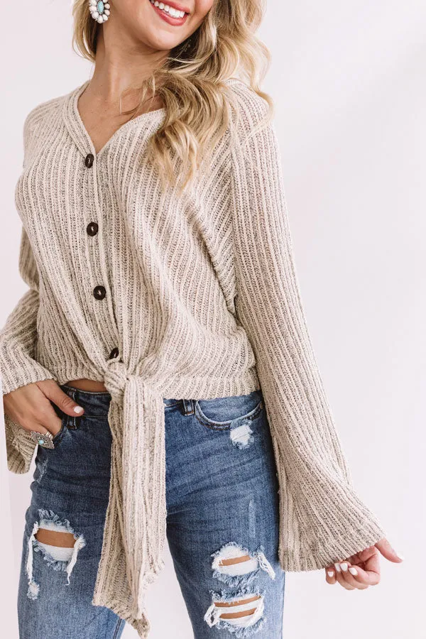 Headed West Knit Tie Top