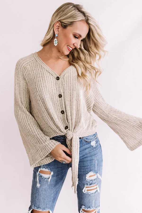 Headed West Knit Tie Top