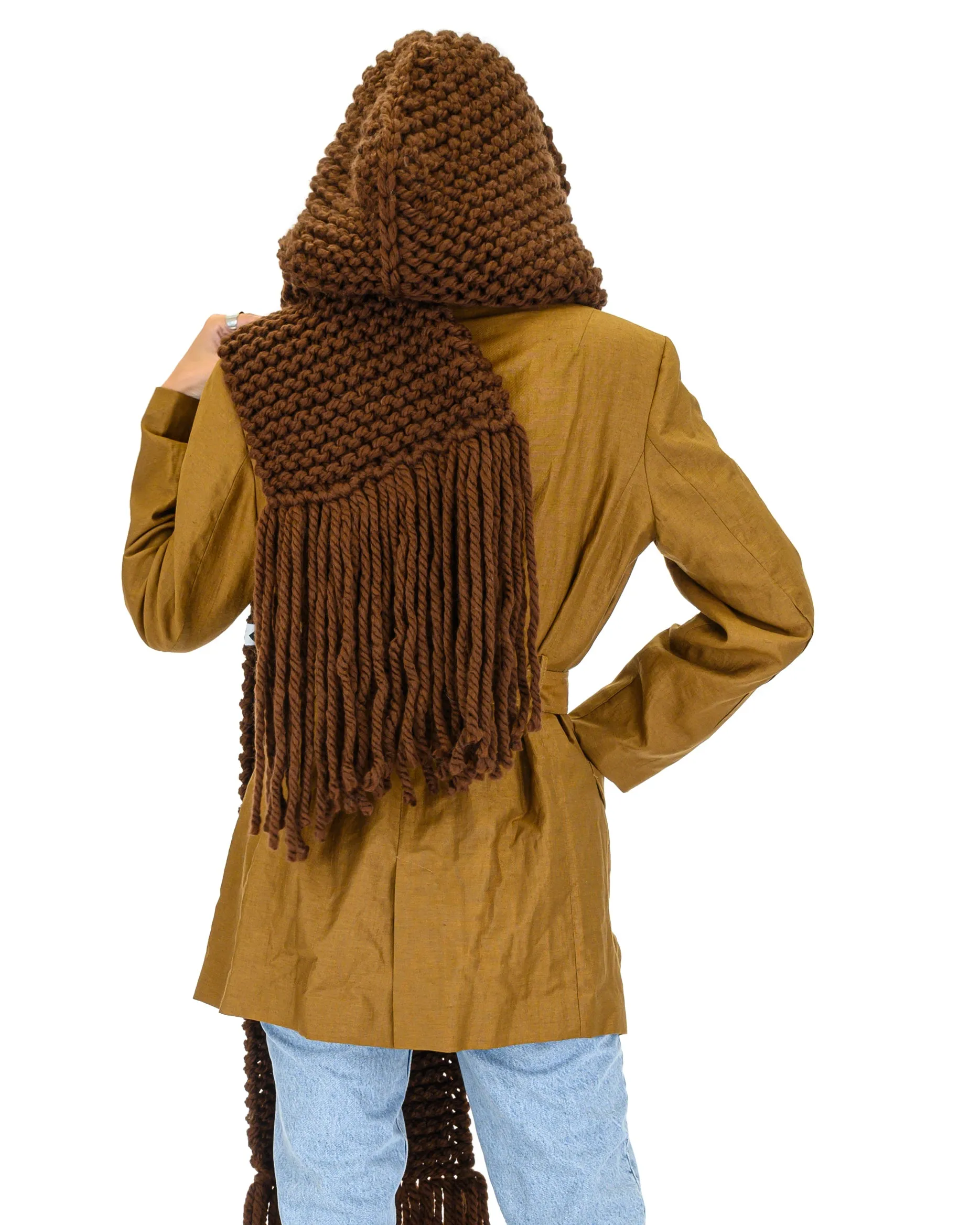 Hooded Fringes Scarf