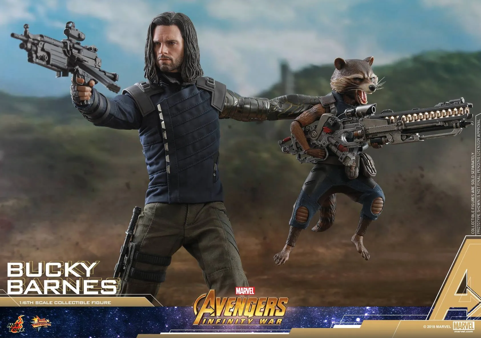 Hot Toys - MMS509 - Avengers: Infinity War - 1/6th scale Bucky Barnes Collectible Figure