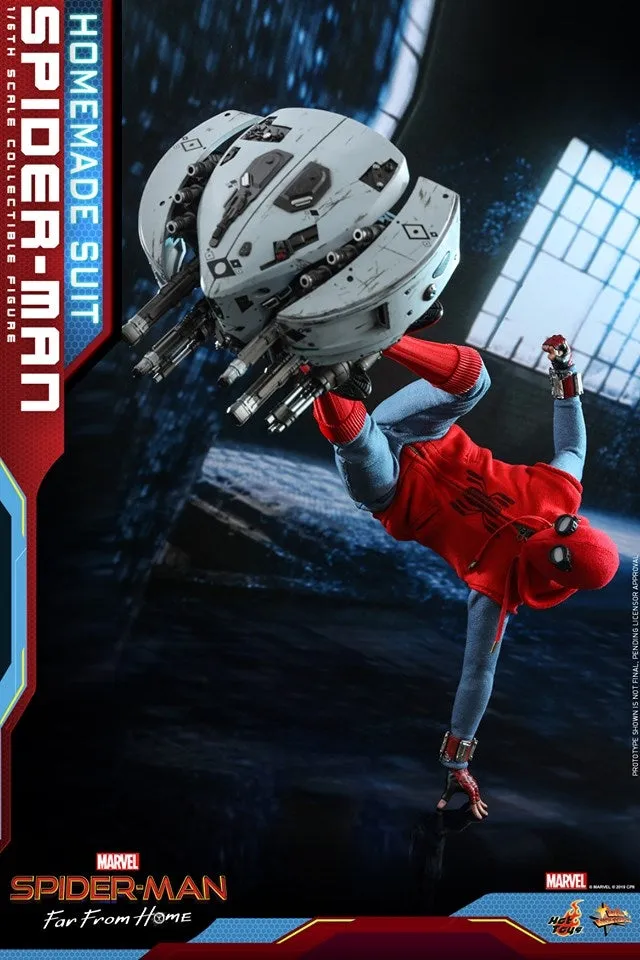 Hot Toys - MMS552 - Spider-Man: Far From Home - 1/6th scale Spider-Man (Homemade Suit Version) Collectible Figure