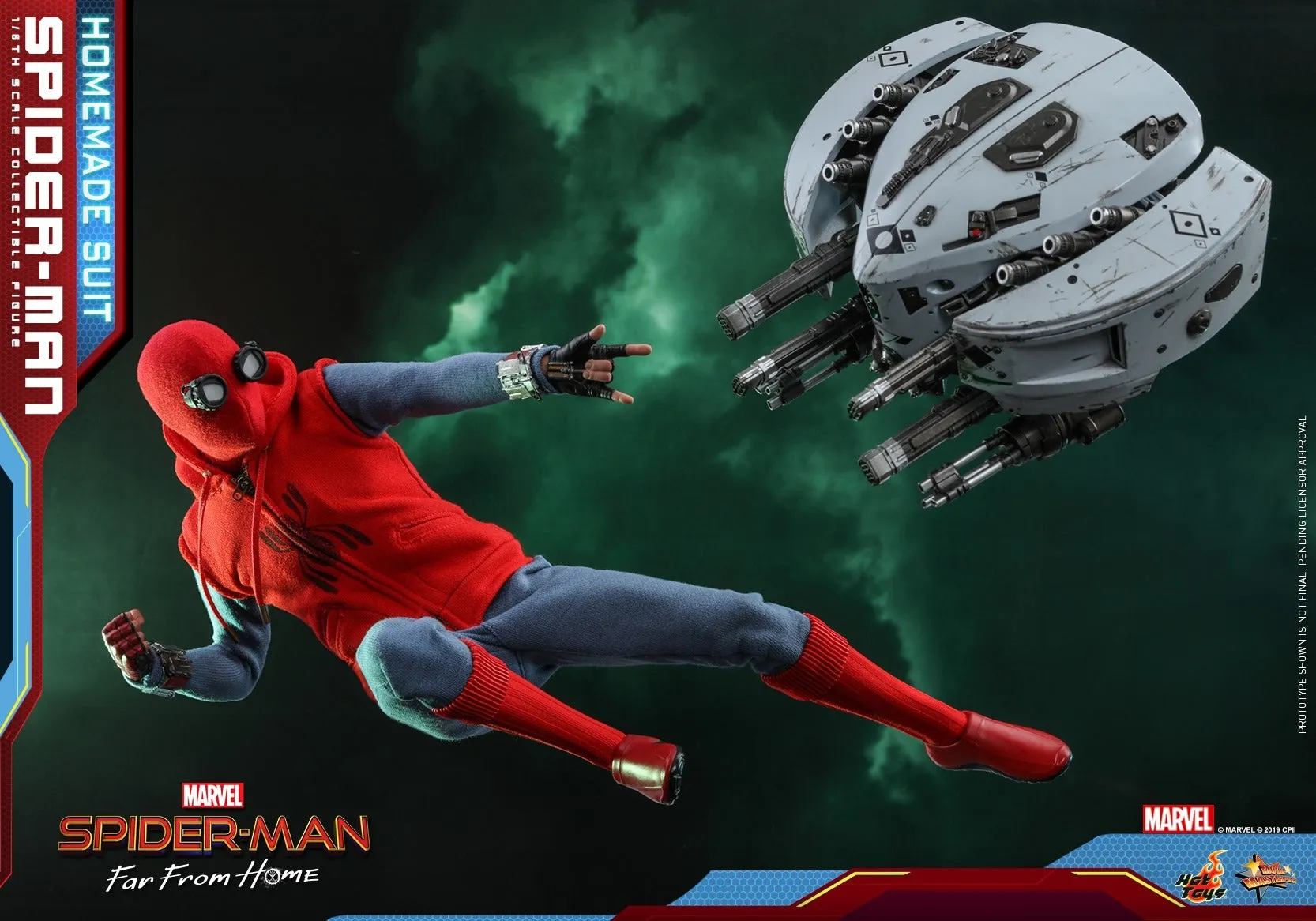 Hot Toys - MMS552 - Spider-Man: Far From Home - 1/6th scale Spider-Man (Homemade Suit Version) Collectible Figure