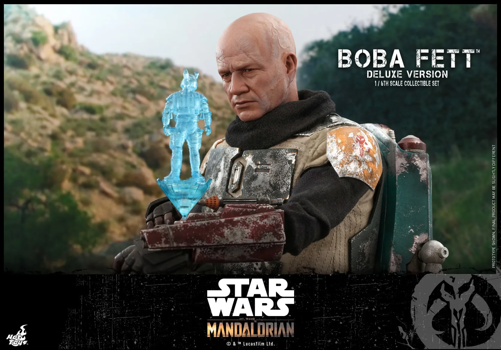 Hot Toys - TMS034 - Star Wars: The Mandalorian - 1/6th scale Boba Fett (Deluxe Version) Collectible Set